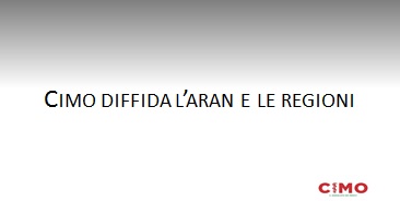 CIMO DIFFIDA L'ARAN E LE REGIONI